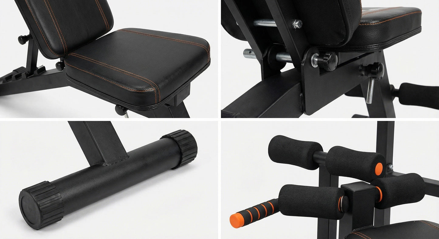 Panca Fitness Multifunzione 22-in-1 per Allenamento Total Body a Casa