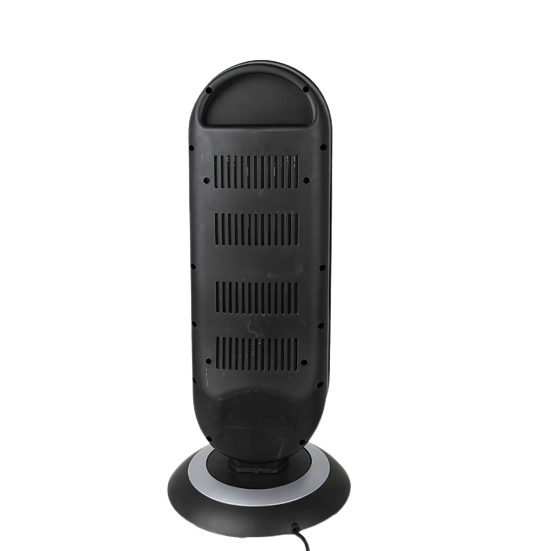 Stufa al Carbonio 900w Due potenze 450/900w Oscillante Sensore Antiribaltamento Corpo Antiscottatura Maniglia Trasporto