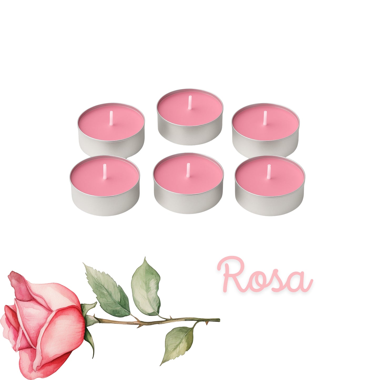 Mini Candele Profumate Decorative 3,5 cm – Kit da 20/30/50/100 Pezzi | Candele per Bomboniere, Eventi e Casa – Limone, Lavanda, Caffè, Rosa