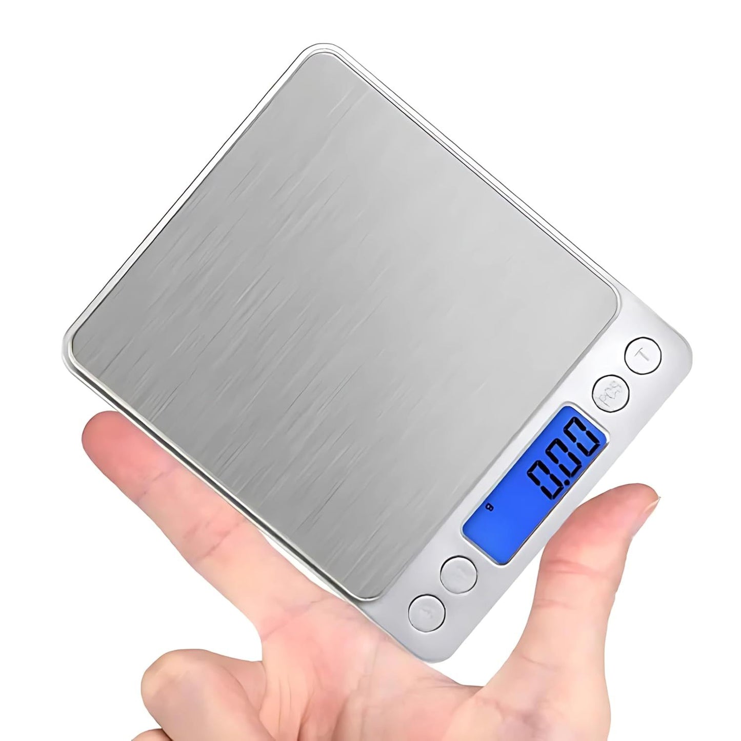 Bilancino di Precisione Digitale 0.1g–3000g con Display LCD, Funzione Tara, Multimisura g/oz/ct – Bilancia Professionale per Cucina, Gioielli, Laboratorio e Diete