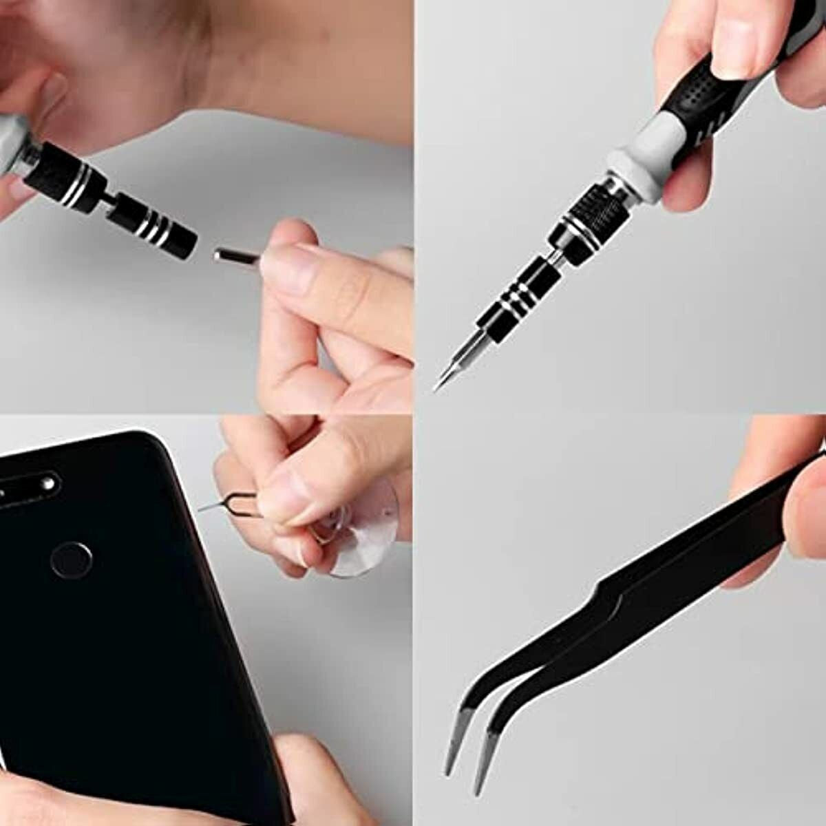 Set di Cacciaviti di Precisione 115 in 1, Kit di Strumenti per la Riparazione di Elettronica con Punte Magnetiche Micro per iPhone, Computer, pz, Laptop, Telefono, Mac, Tablet, Fai Da Te Domestico, Console di Gioco, Occhiali, Orologio, Campanello Ecc