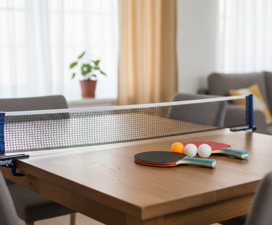 Set Ping Pong Premium – Kit 2 Racchette da Tennis Tavolo e 3 Palline per Casa e Allenamento