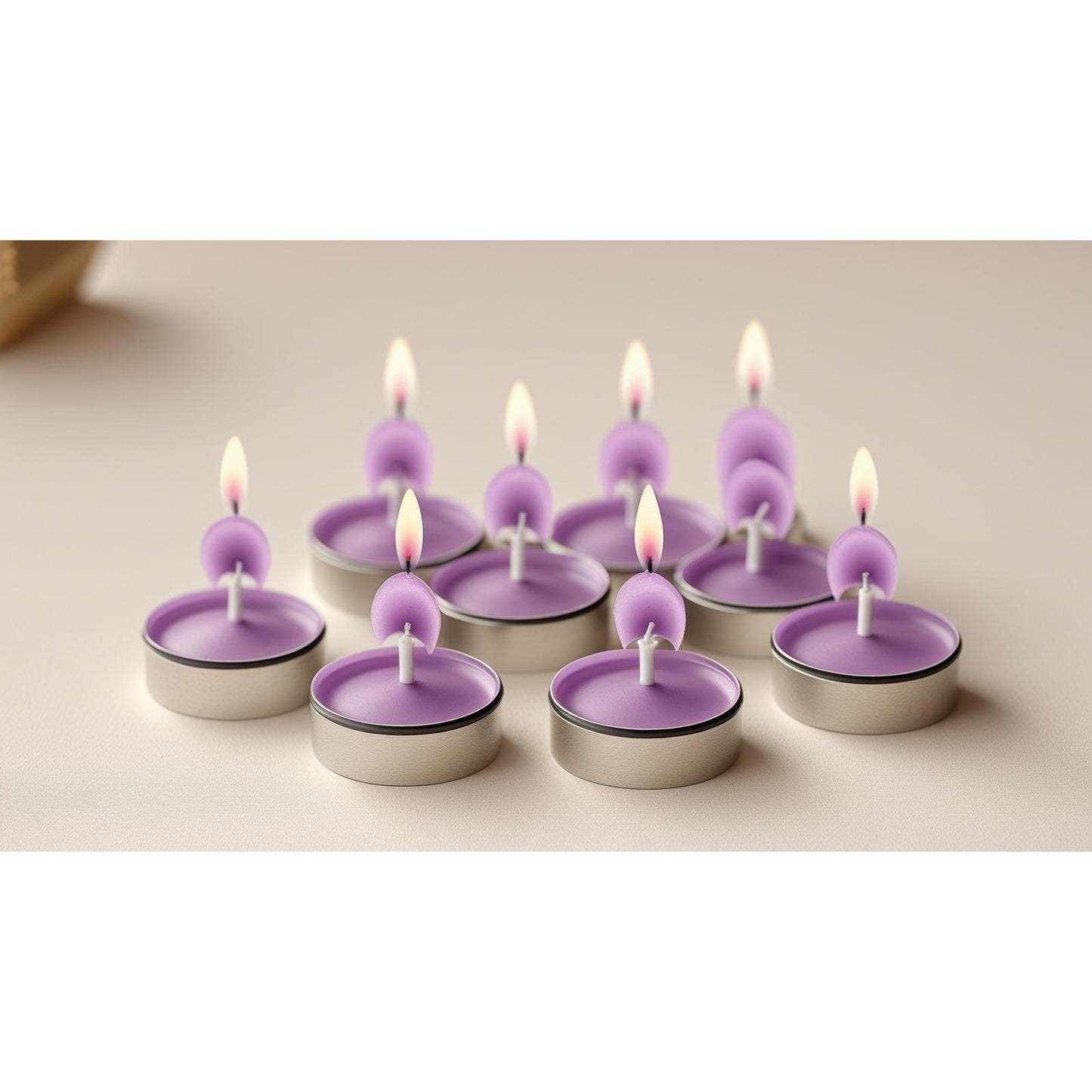 Mini Candele Profumate Decorative 3,5 cm – Kit da 20/30/50/100 Pezzi | Candele per Bomboniere, Eventi e Casa – Limone, Lavanda, Caffè, Rosa