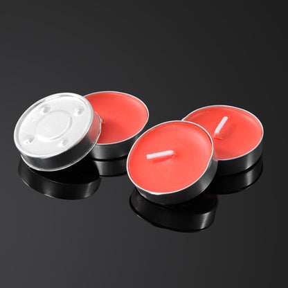 50/100/200 pz Candele di Cera al Tè rosse Inodore - Senza Fumo, Lunga Durata di 2-3 Ore per Matrimoni, Halloween, Natale, Caffè, Compleanni & Hotel, Ideali per Natale, Perfette per il Ringraziamento san valentino romantiche 50pz 100pz 200pz