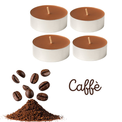 Mini Candele Profumate Decorative 3,5 cm – Kit da 20/30/50/100 Pezzi | Candele per Bomboniere, Eventi e Casa – Limone, Lavanda, Caffè, Rosa