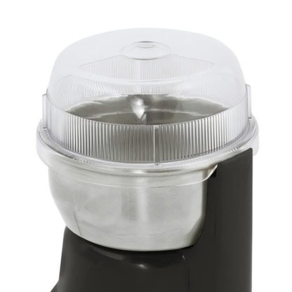Macinacaffè Elettrico Regolabile in Acciaio Inox – Lama Doppia, Potente 160W, Design Compatto ed Elegante, Ideale per Caffè, Spezie, Semi e Frutta Secca – Aroma Fresco Ogni Mattina