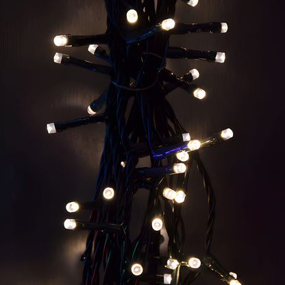 LUCI DI NATALE A LED 300LED BIANCO CALDO INTERNO ESTERNO IP44 8 GIOCHI DI LUCI CON MEMORIA