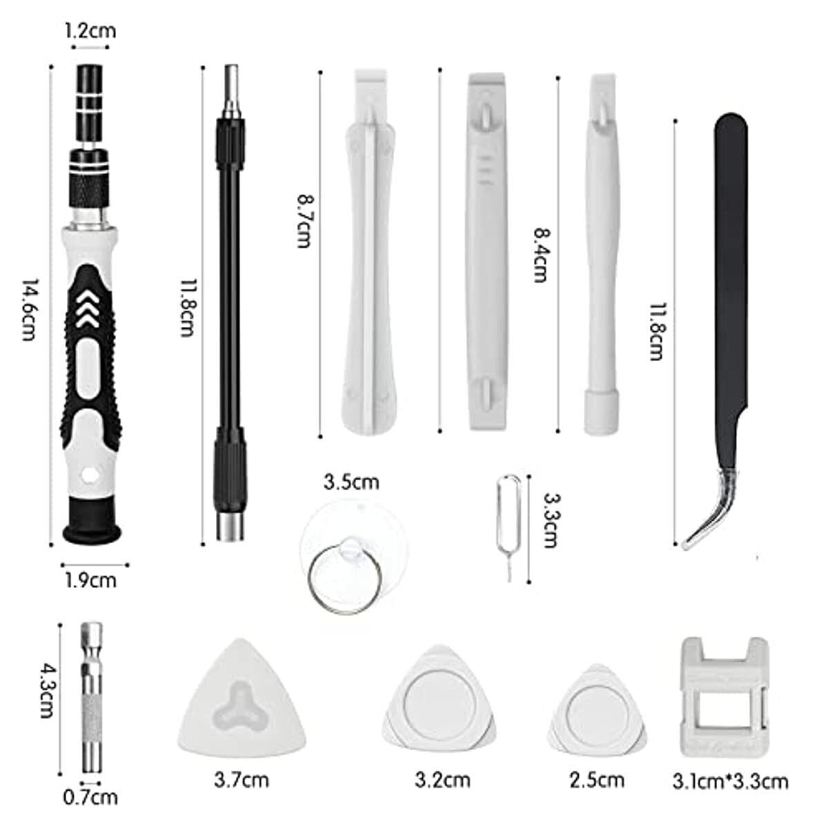 Set di Cacciaviti di Precisione 115 in 1, Kit di Strumenti per la Riparazione di Elettronica con Punte Magnetiche Micro per iPhone, Computer, pz, Laptop, Telefono, Mac, Tablet, Fai Da Te Domestico, Console di Gioco, Occhiali, Orologio, Campanello Ecc