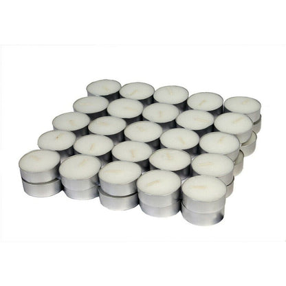 50/100/200 pz Candele di Cera al Tè Bianco Inodore - Senza Fumo, Lunga Durata di 2-3 Ore per Matrimoni, Halloween, Natale, Caffè, Compleanni & Hotel, Ideali per Natale, Perfette per il Ringraziamento 50pz 100pz 200pz