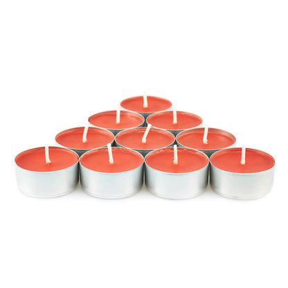 50/100/200 pz Candele di Cera al Tè rosse Inodore - Senza Fumo, Lunga Durata di 2-3 Ore per Matrimoni, Halloween, Natale, Caffè, Compleanni & Hotel, Ideali per Natale, Perfette per il Ringraziamento san valentino romantiche 50pz 100pz 200pz