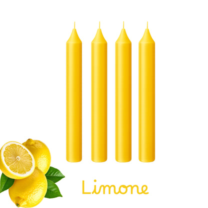 Set Candele Profumate Colorate 18cm - Cera Premium Aromaterapia. 7 Fragranze: Oceano, Fragola, Limone, Lavanda, Arancia, Rosa, Mela Verde. Candele a Colonna Lunga Durata Senza Fumo. Decorazione Casa, Spa e Regalo.