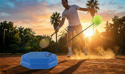 Set Allenamento Tennis Rebounder - Trainer Portatile con Pallina ed Elastico per Pratica in Solitaria
