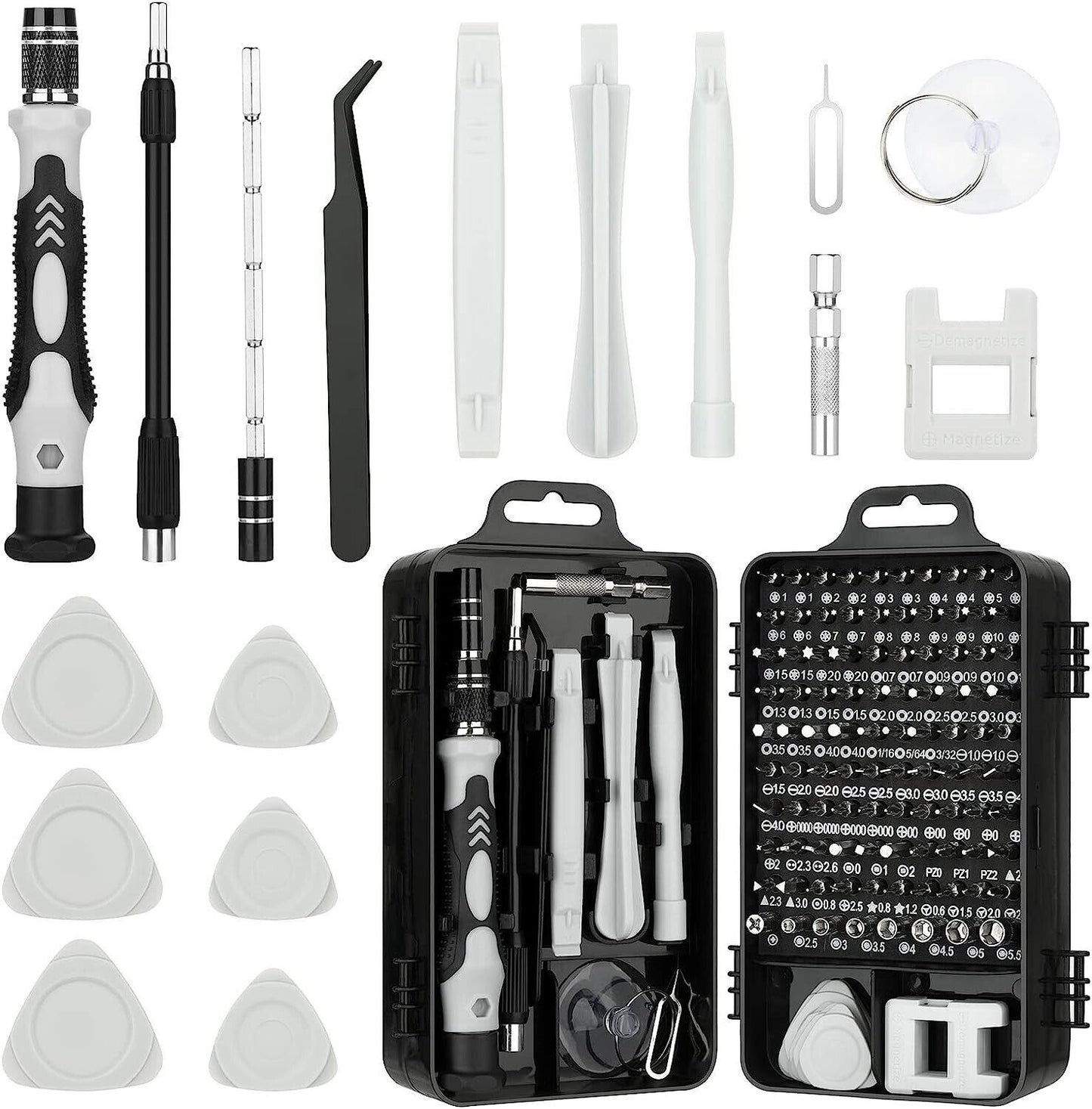 Set di Cacciaviti di Precisione 115 in 1, Kit di Strumenti per la Riparazione di Elettronica con Punte Magnetiche Micro per iPhone, Computer, pz, Laptop, Telefono, Mac, Tablet, Fai Da Te Domestico, Console di Gioco, Occhiali, Orologio, Campanello Ecc