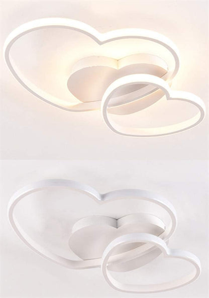 LAMPADARIO LED DOPPIO CUORE 33W