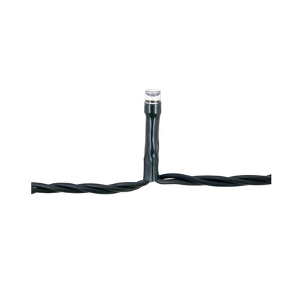 LUCI DI NATALE A LED 100LED BIANCO GHIACCIO INTERNO ESTERNO IP44 8 GIOCHI DI LUCI CON MEMORIA