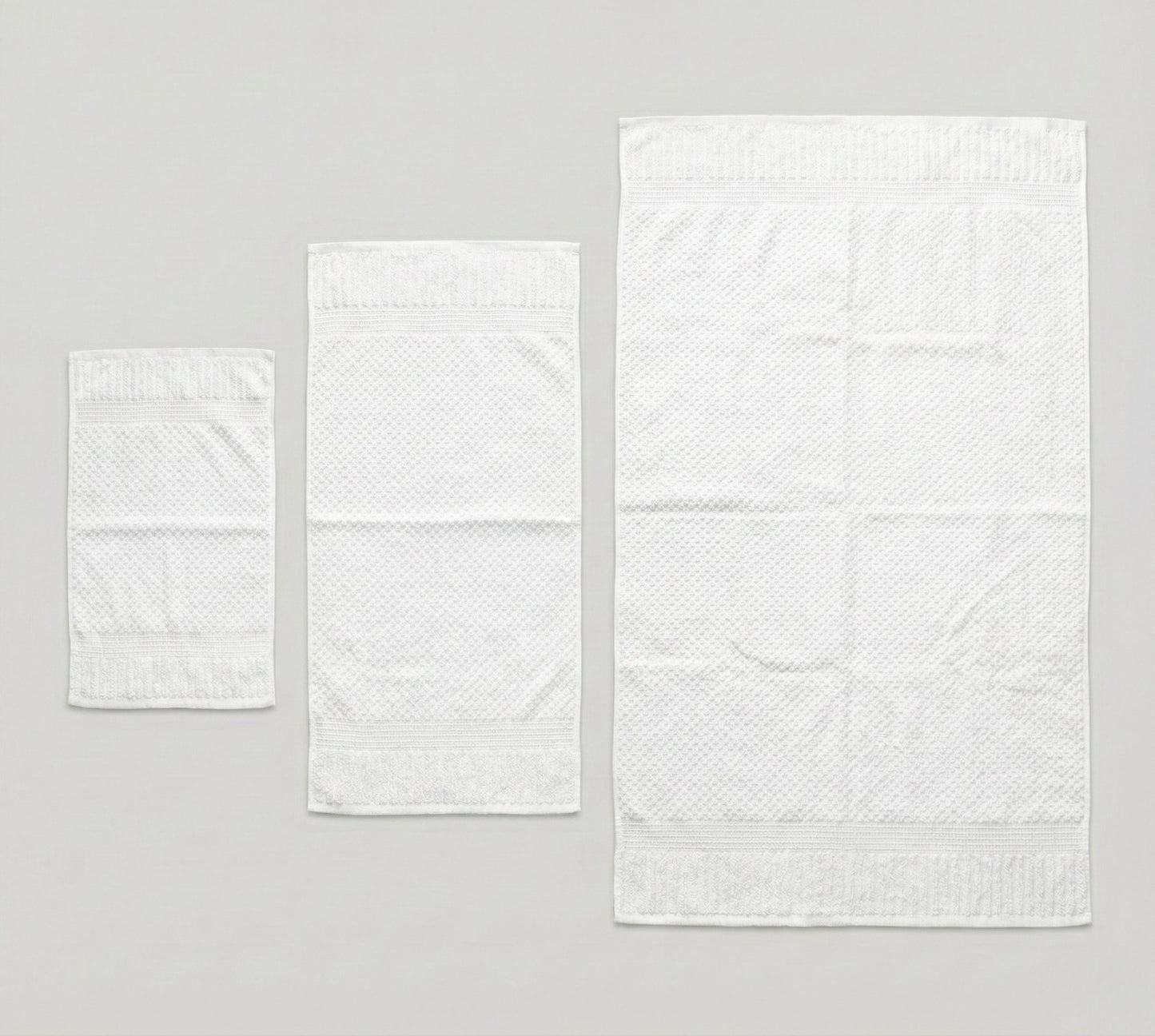 Set 5 Asciugamani Bianchi 500 GSM Cotone. Kit Bagno Hotel Spa: 1 Telo Doccia 90x140, 2 Viso 50x100, 2 Ospite 40x60. Spugna Bianca Assorbente Alta Qualità. Biancheria Casa Lussuosa Resistente.