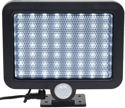 APPLIQUE CON PANNELLO SOLARE E SENSORE DI MOVIMENTO 56LED