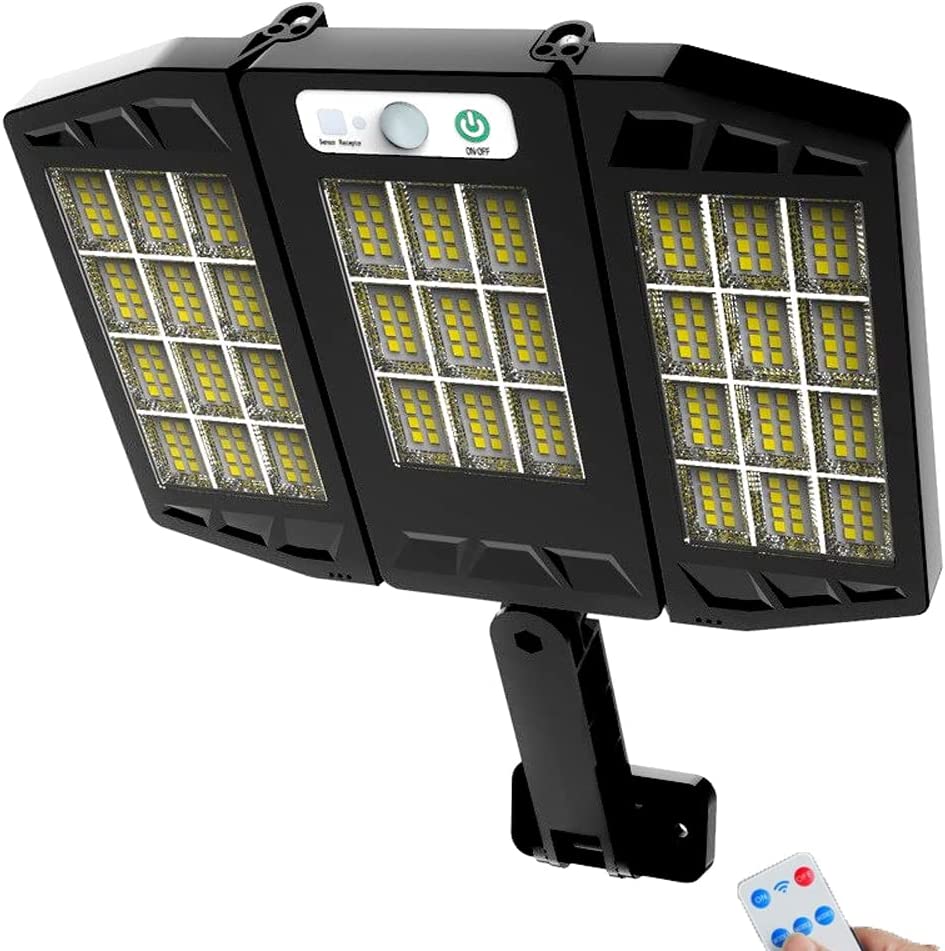 LAMPIONE APPLIQUE SOLARE CON TELECOMANDO 264LED