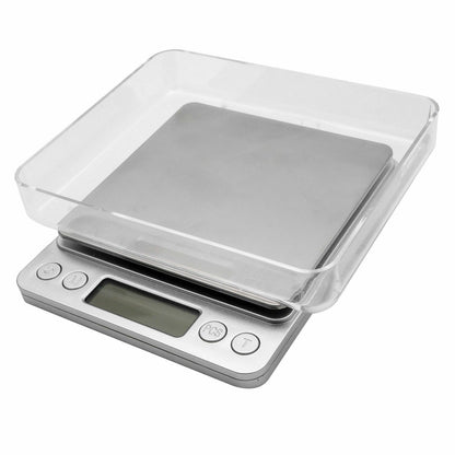 Bilancino di Precisione Digitale 0.1g–3000g con Display LCD, Funzione Tara, Multimisura g/oz/ct – Bilancia Professionale per Cucina, Gioielli, Laboratorio e Diete