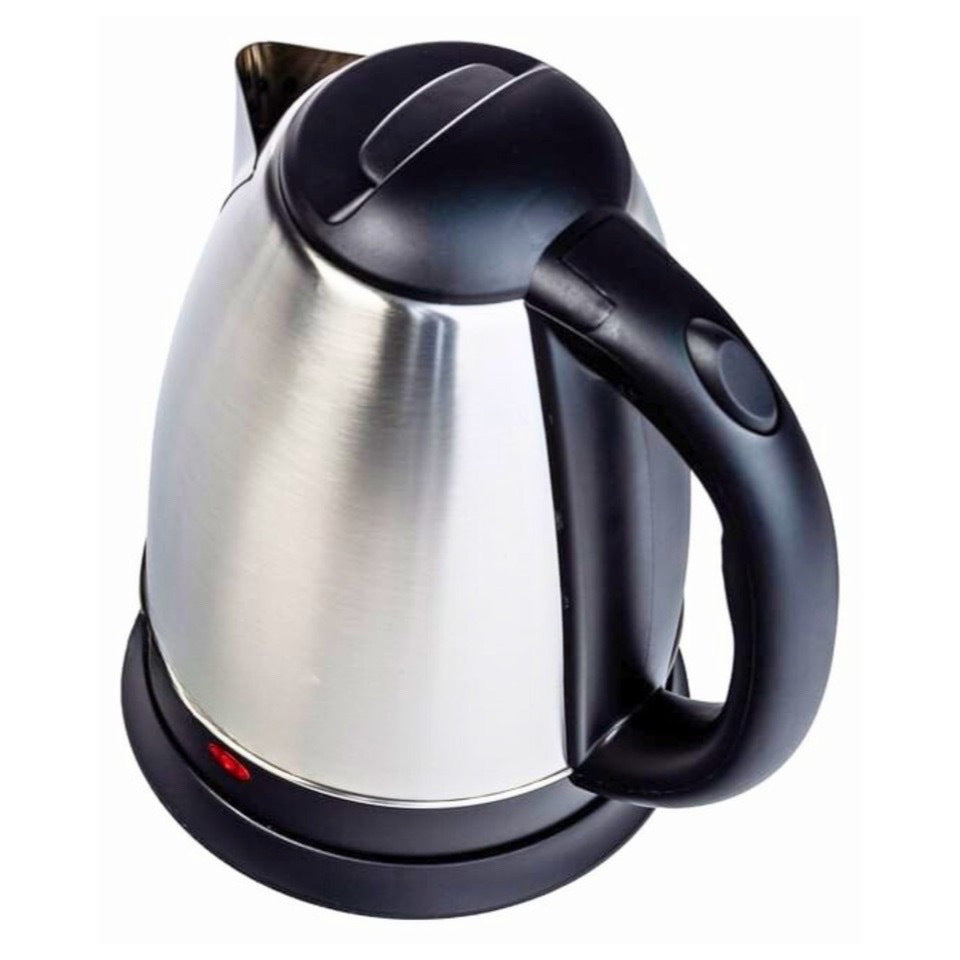 Bollitore Elettrico Compatto da 1 Litro in Acciaio Inossidabile 1350w – Design Ergonomico, Spegnimento Automatico, Protezione Antisurriscaldamento, Ideale per Viaggi, Ufficio e Cucine Piccole – Disponibile in Finitura Spazzolata o Lucida