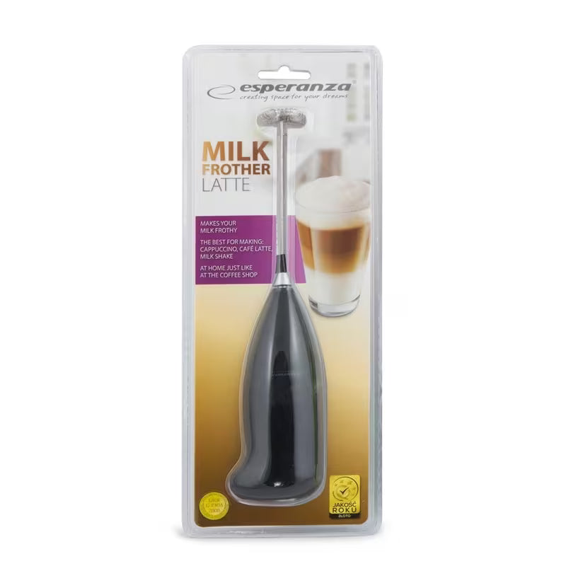 1pz Frullatore Elettrico Potente per Latte, Mini Frullatore Manuale Portatile, Miscelatore Rapido per Bevande, Alimentato a Batteria, SCHIUMA IN SECONDI, Utensili da Mescolamento, Adatto per Caffè, Cappuccino, Cioccolata Calda al Vero, Facile da Pulire