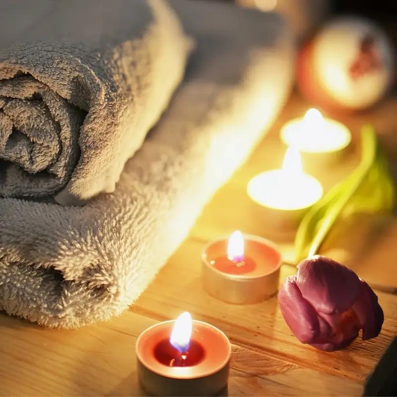 50/100/200 pz Candele di Cera al Tè rosse Inodore - Senza Fumo, Lunga Durata di 2-3 Ore per Matrimoni, Halloween, Natale, Caffè, Compleanni & Hotel, Ideali per Natale, Perfette per il Ringraziamento san valentino romantiche 50pz 100pz 200pz