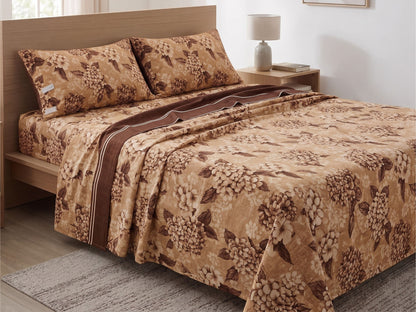 Completo Letto Matrimoniale in Misto Cotone - Set 4 Pezzi