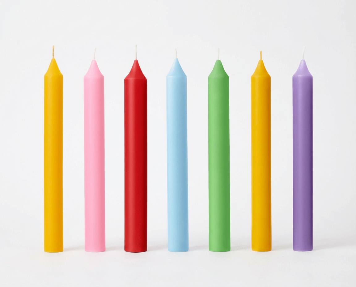 Set Candele Profumate Colorate 18cm - Cera Premium Aromaterapia. 7 Fragranze: Oceano, Fragola, Limone, Lavanda, Arancia, Rosa, Mela Verde. Candele a Colonna Lunga Durata Senza Fumo. Decorazione Casa, Spa e Regalo.
