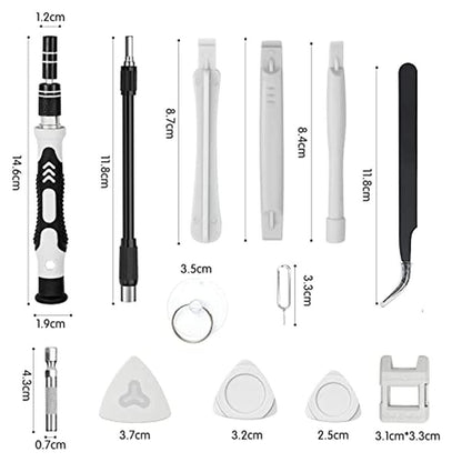 Set di Cacciaviti di Precisione 115 in 1, Kit di Strumenti per la Riparazione di Elettronica con Punte Magnetiche Micro per iPhone, Computer, pz, Laptop, Telefono, Mac, Tablet, Fai Da Te Domestico, Console di Gioco, Occhiali, Orologio, Campanello Ecc