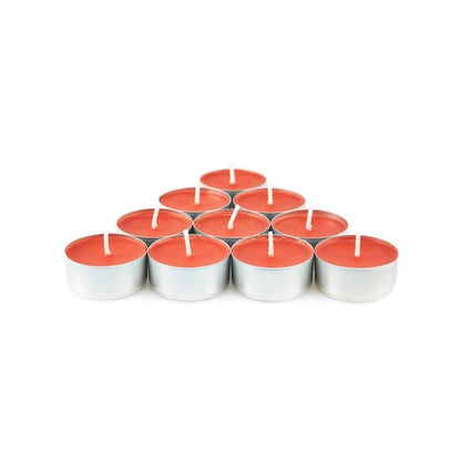 50/100/200 pz Candele di Cera al Tè rosse Inodore - Senza Fumo, Lunga Durata di 2-3 Ore per Matrimoni, Halloween, Natale, Caffè, Compleanni & Hotel, Ideali per Natale, Perfette per il Ringraziamento san valentino romantiche 50pz 100pz 200pz