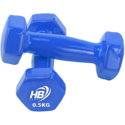 Manubri da Allenamento Antiscivolo 0,5 kg – Coppia di Pesetti Fitness per Casa, Palestra, Aerobica, Tonificazione Braccia e Allenamenti Leggeri | Attrezzi Palestra Domestica
