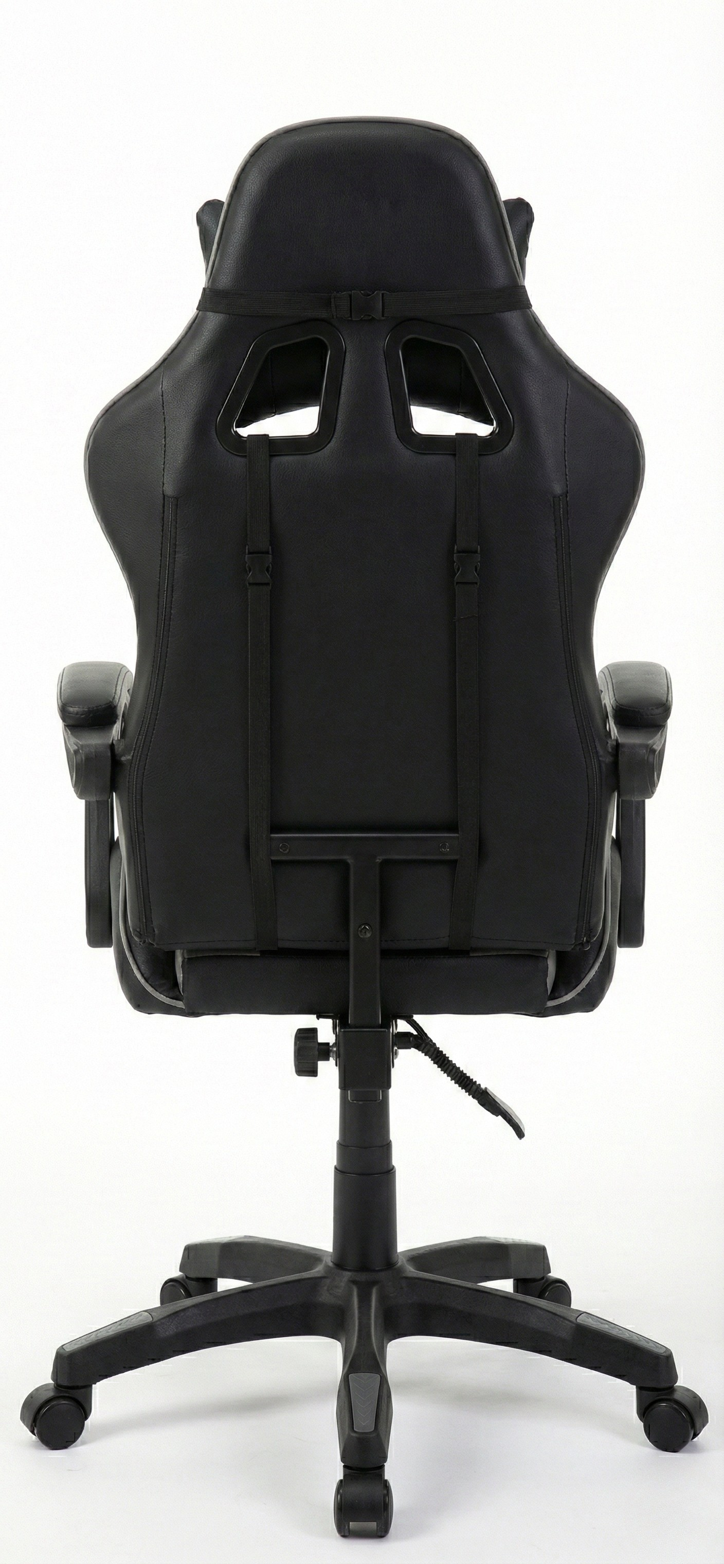 Sedia Gaming Ergonomica Sportiva Grigia e Nera – Poltrona Ufficio Girevole con Poggiatesta e Design Racing