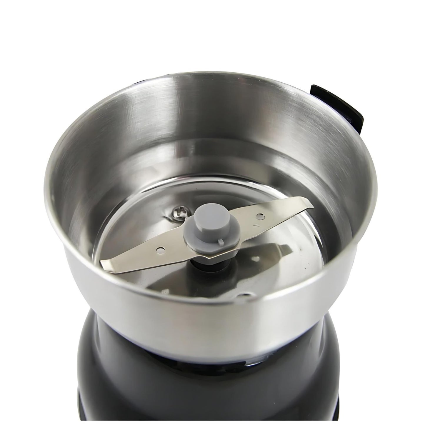 Macinacaffè Elettrico Regolabile in Acciaio Inox – Lama Doppia, Potente 160W, Design Compatto ed Elegante, Ideale per Caffè, Spezie, Semi e Frutta Secca – Aroma Fresco Ogni Mattina