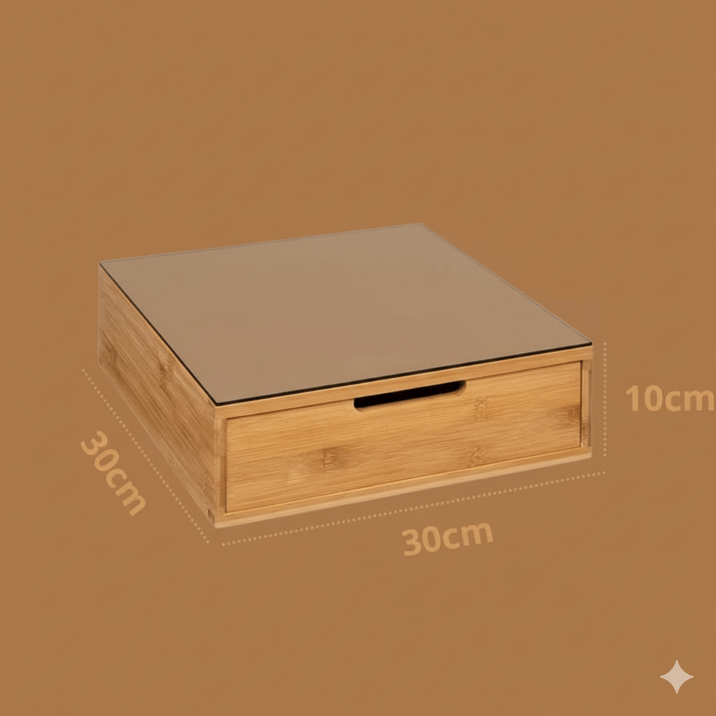 Porta Cialde in Bambù con Cassetto – Organizer Elegante per Cialde, Capsule e Tisane