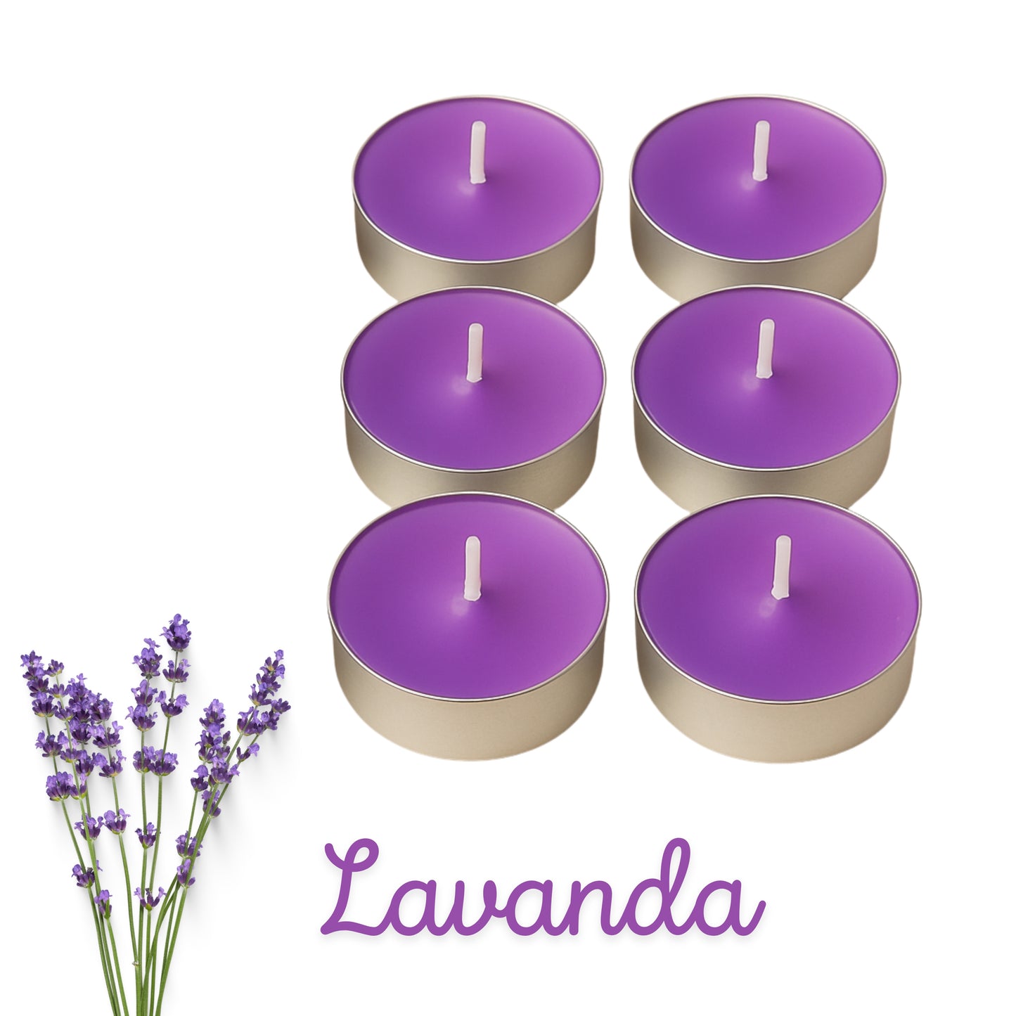 Mini Candele Profumate Decorative 3,5 cm – Kit da 20/30/50/100 Pezzi | Candele per Bomboniere, Eventi e Casa – Limone, Lavanda, Caffè, Rosa