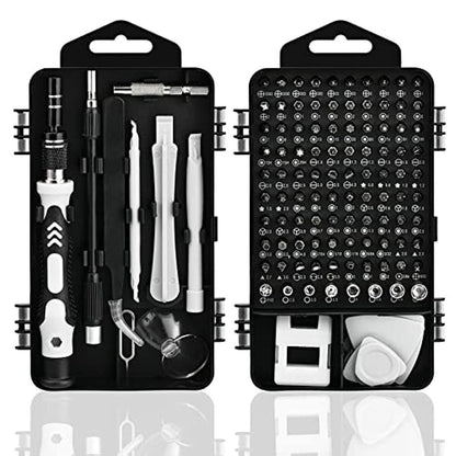 Set di Cacciaviti di Precisione 115 in 1, Kit di Strumenti per la Riparazione di Elettronica con Punte Magnetiche Micro per iPhone, Computer, pz, Laptop, Telefono, Mac, Tablet, Fai Da Te Domestico, Console di Gioco, Occhiali, Orologio, Campanello Ecc