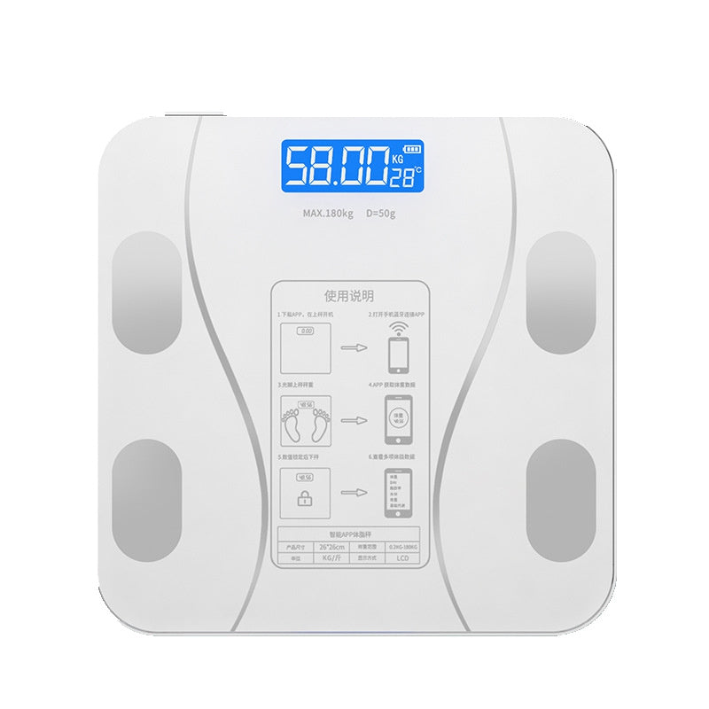 Bilancia Pesapersone Digitale Bluetooth Professionale con Analisi della Composizione Corporea, Display LCD ad Alta Leggibilità, Capacità Massima 180 kg, Nero