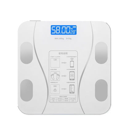 Bilancia Pesapersone Digitale Bluetooth Professionale con Analisi della Composizione Corporea, Display LCD ad Alta Leggibilità, Capacità Massima 180 kg, Nero