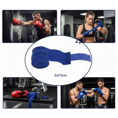 Bende da Boxe Professionali 3m x 5cm - Set 2 Pezzi Fasce Mani per Muay Thai, MMA e Kickboxing