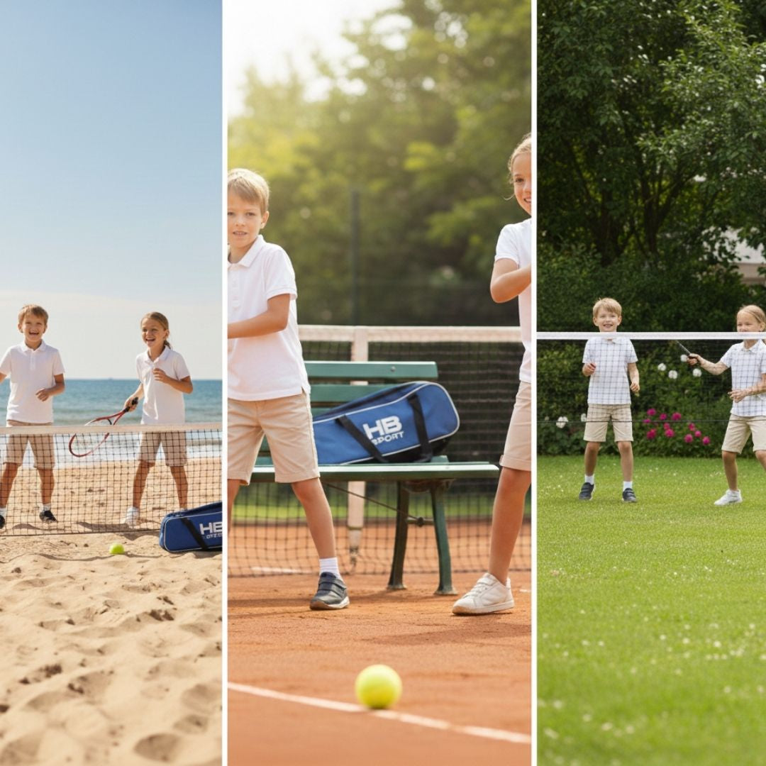 Set Tennis Junior - 2 Racchette 52cm con Pallina e Custodia Trasportabile