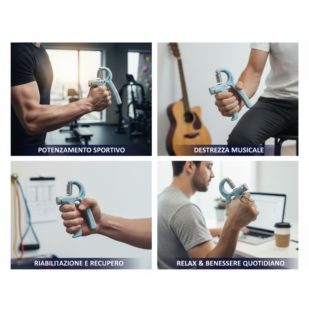 Hand Grip Regolabile – Molla per Avambraccio e Presa Mano (5-60kg)