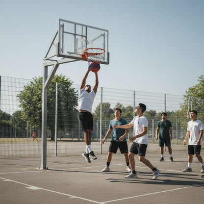 Canestro da Basket Professionale con Rete Tricolore - Diametro 35cm