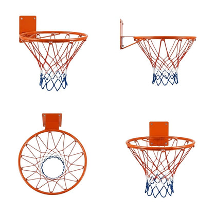 Canestro da Basket Professionale con Rete Tricolore - Diametro 35cm