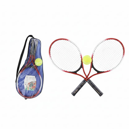 Set Tennis Junior - 2 Racchette 52cm con Pallina e Custodia Trasportabile