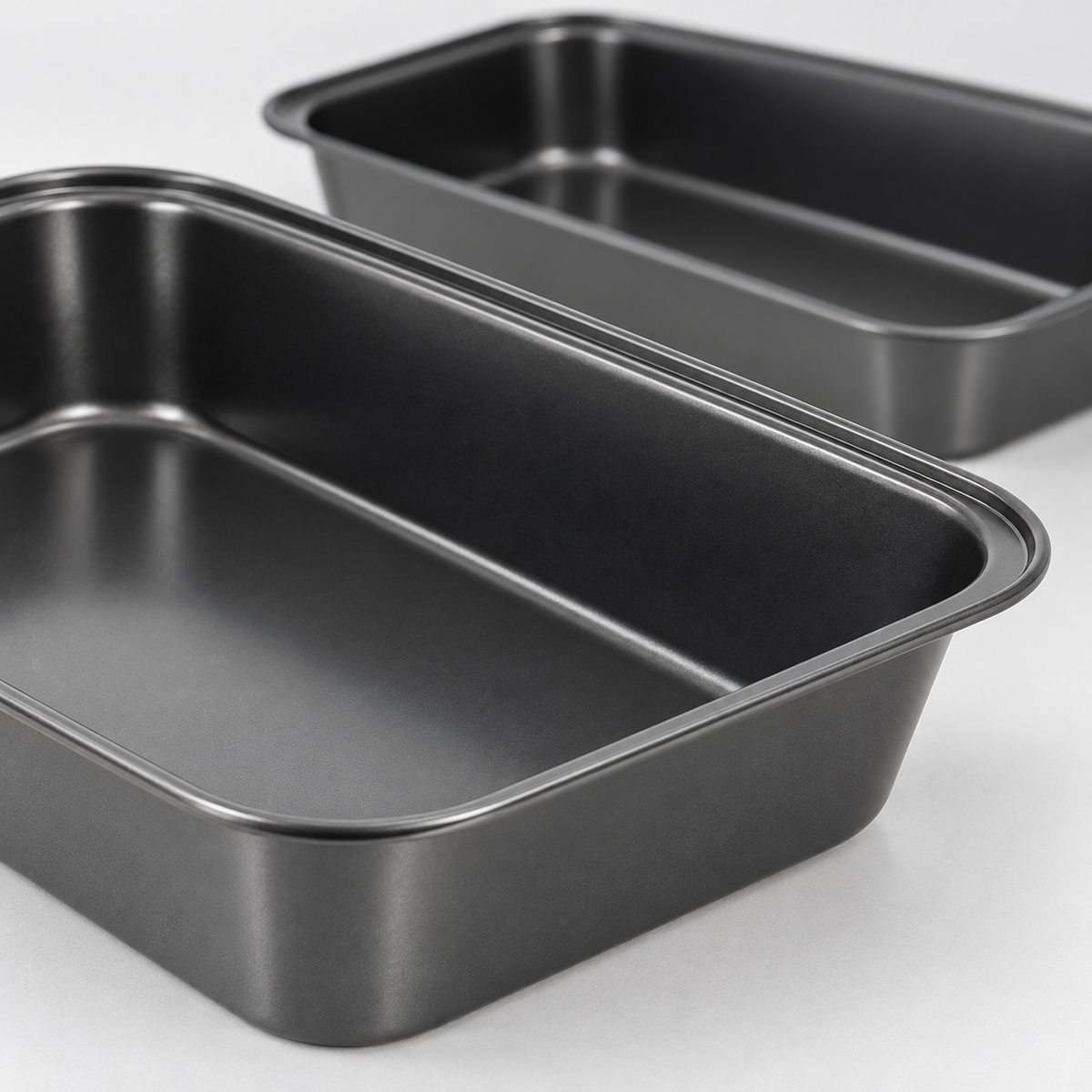 Set 2 Teglie da Forno Casa & Cooking in Acciaio al Carbonio Antiaderente