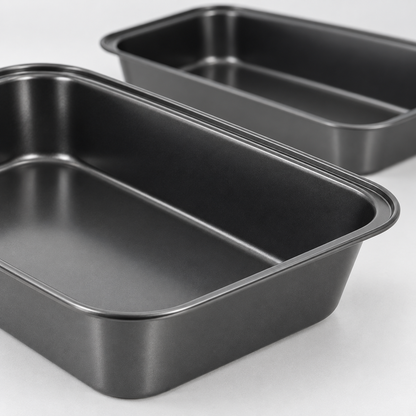 Set 2 Teglie da Forno Casa & Cooking in Acciaio al Carbonio Antiaderente