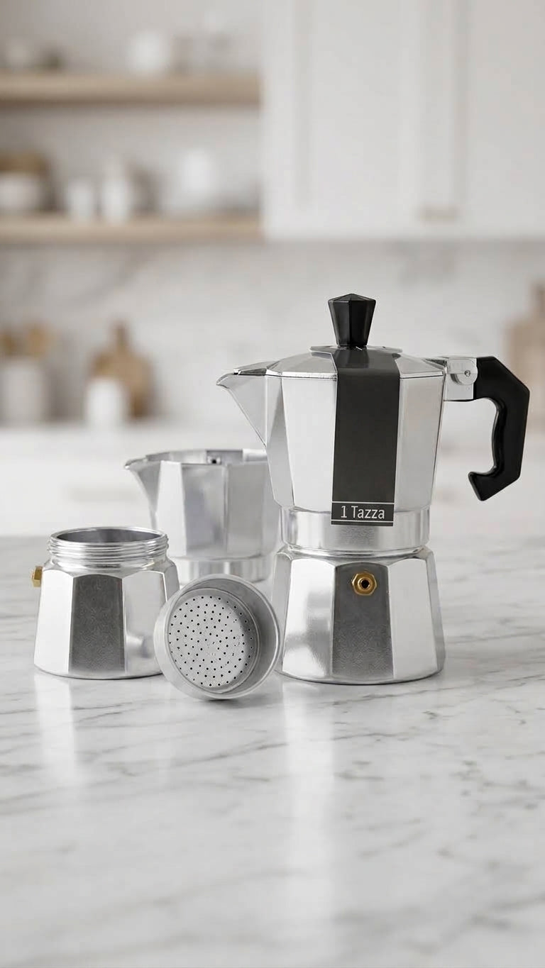Caffettiera Moka in Alluminio Tradizionale - Varie Capacità