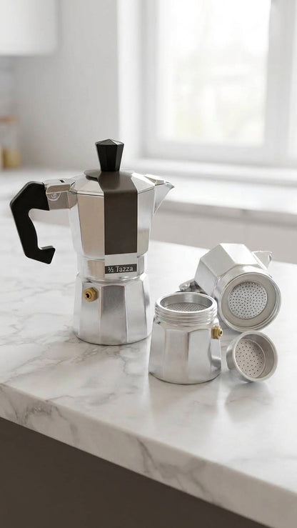 Caffettiera Moka in Alluminio Tradizionale - Varie Capacità