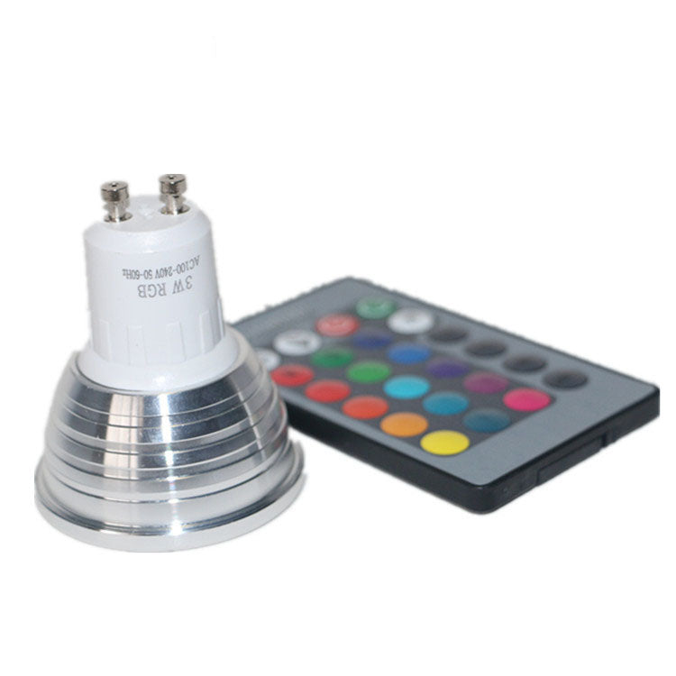 LAMPADA FARETTO LED RGB GU10 CON TELECOMANDO