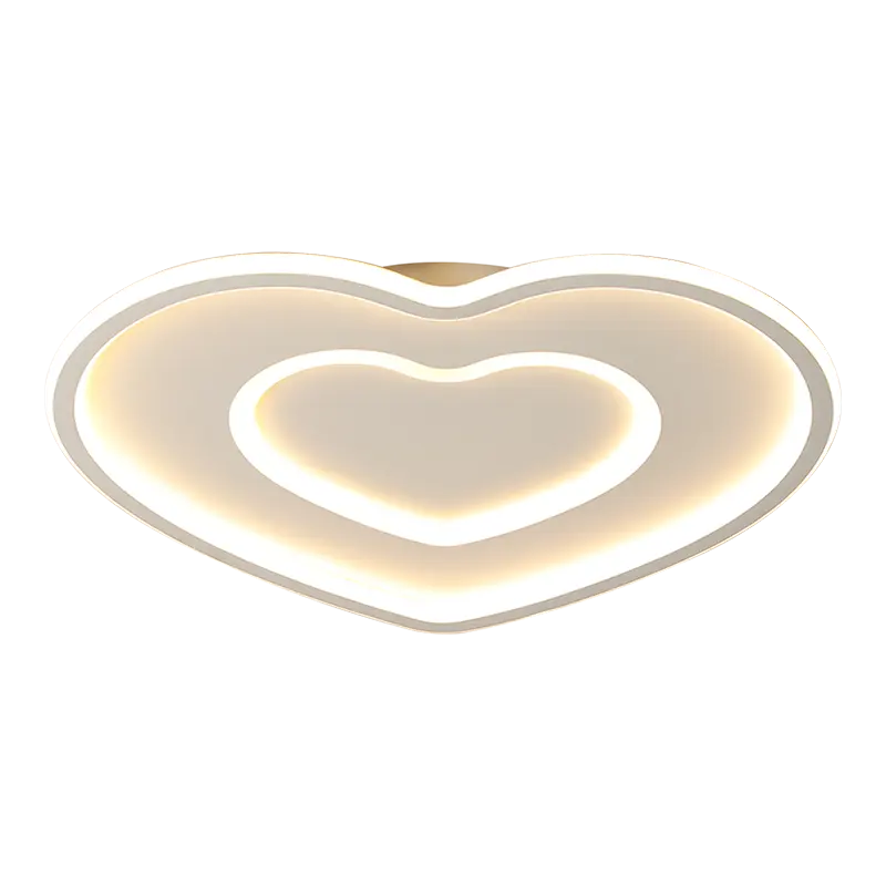 Lampadario Plafoniera a Led Moderno 63W Forma Cuore